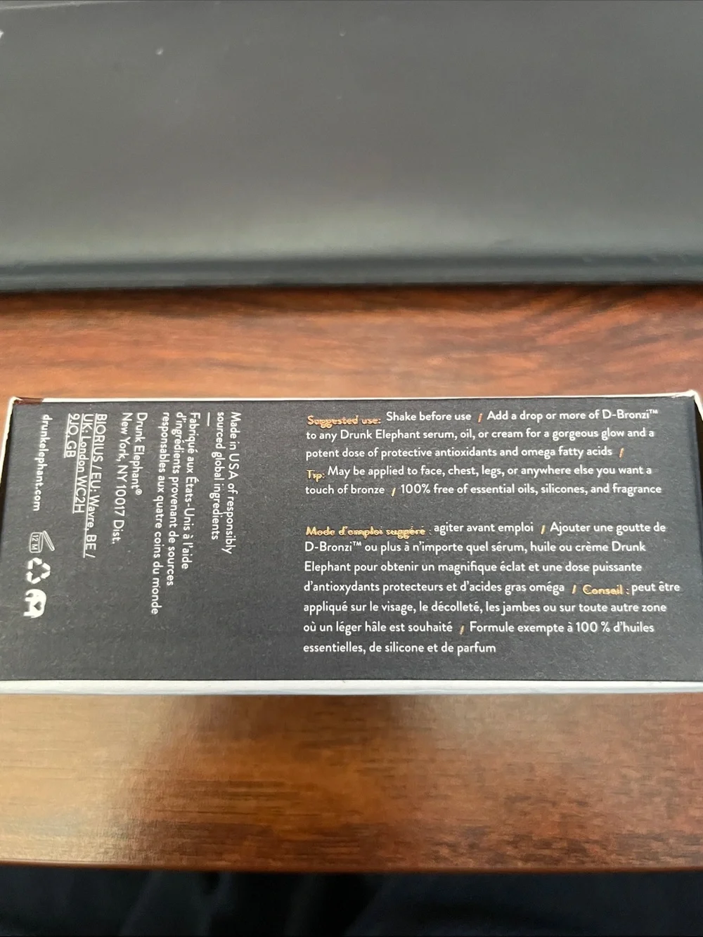 Drunk Elephant D-Bronzi Anti-Pollution Sunshine Drops Fortify + Bronze BNIB